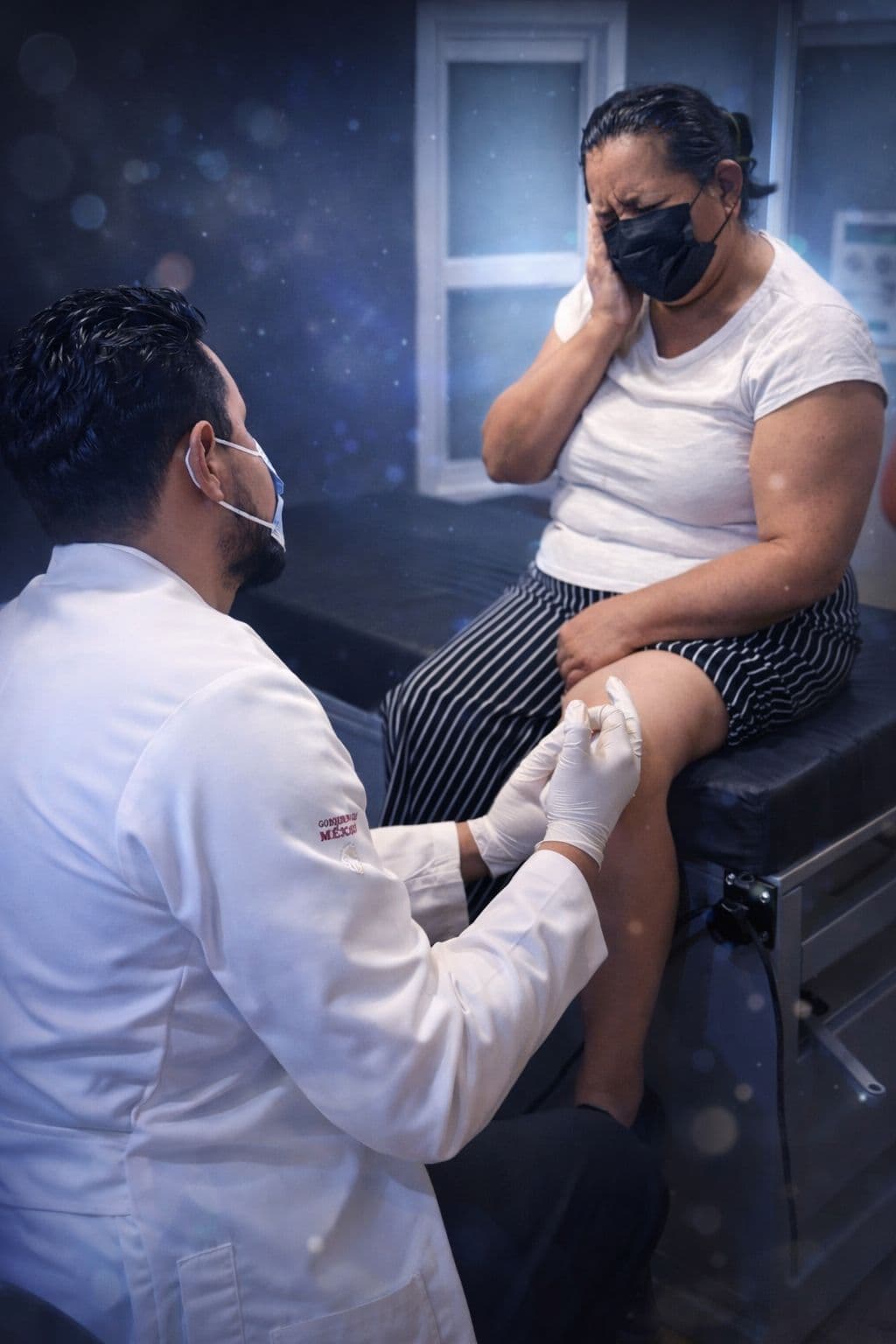 Procedimiento clínico de rodilla